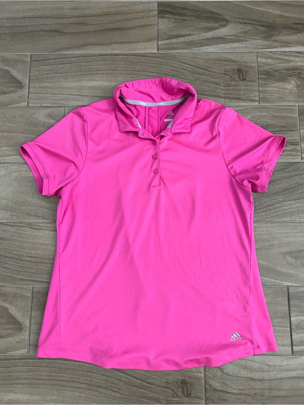 Adidas Women’s Pink Golf Polo Top Size Large